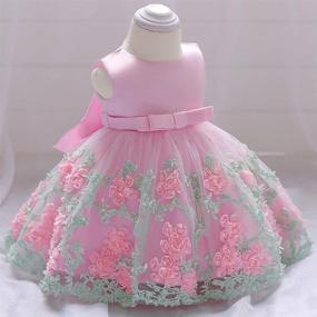 img 2 attached to 👗 Dressy Daisy Baby Girls Wedding Flower Girl Pageant Dress: Stunning Tulle Skirt for Special Occasions in Blue, Pink, Purple, and Yellow