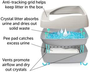 img 1 attached to PetSafe Replacement Pee Pad Deluxe Crystal Cat Litter Box System: A Convenient Solution by The Makers of ScoopFree Self-Cleaning Box