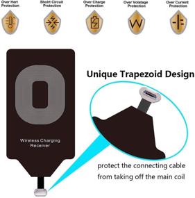 img 1 attached to 🔌 Wireless Charging Adapter: Compatible with LG G4 Stylo 2 3 V10 K7 Q6 Plus, Samsung Galaxy S4 S3 J7 Pro A5 A3 Note 4, Moto G6 Play G5 G5S E4, Huawei Micro USB Module Card. Android Charge made easy with Qi Charger Receiver!