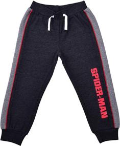 img 2 attached to 🕷️ Spider-Man Drawstring Fleece Boys' Clothing – Marvel 2-Piece