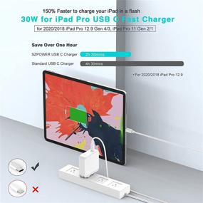 img 1 attached to 🔌 SZPOWER 61W USB C Charger for MacBook Pro 13, 15 inch, USBC New Air 13 inch 2020, 2019, 2018, 12 inch, Thunderbolt 3 Laptop Power Supply Type C with LED and 6.6ft USB C to C Cord