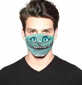 img 3 attached to 🧣 Comfortable Adjustable Ear Loop Men's 3pc Reusable & Washable Balaclavas Face Mask Fashion Scarves