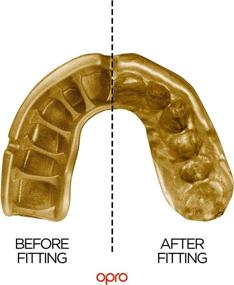 img 1 attached to 🥊 OPRO Gold Competition Level Adult and Youth Sports Mouthguard: Ultimate Protection for Rugby, Hockey, Lacrosse, Boxing, MMA & More!