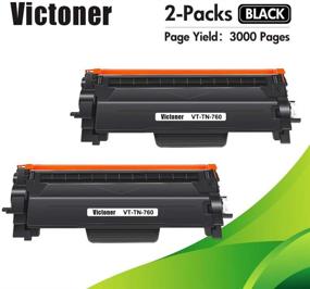 img 3 attached to VICTONER Compatible Toner Cartridge Replacement for Brother TN760 TN-760 TN 760 TN-730 TN730 - Black, 2 Pack