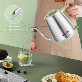 img 2 attached to 🍵 Dezin Electric Gooseneck Kettle: 304 Stainless Steel, 0.8L Capacity, Auto Shut-off Protection, Green