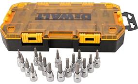 img 3 attached to 💪 DEWALT Drive Socket Set for SAE and Metric Applications, 17-Piece Kit, 3/8-Inch Drive (DWMT73806)