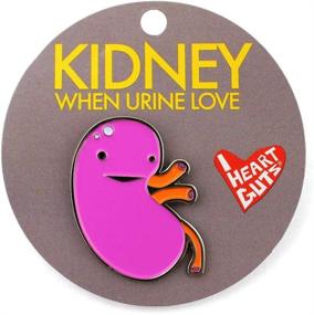 img 3 attached to I Heart Guts Kidney Enamel Lapel Pin - Embrace Urine Love!