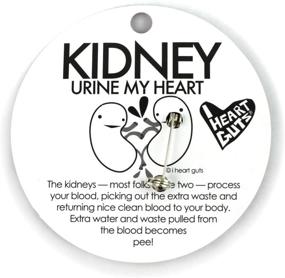 img 1 attached to I Heart Guts Kidney Enamel Lapel Pin - Embrace Urine Love!