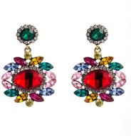 💎 boho chic: abjfje geometric crystal statement drop earrings – colorful crystal design for women and girls logo