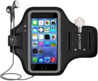 📱 jemache iphone se (2016) 5s 5 armband - sport arm band case for iphone 5/5s/se (2016) - perfect for gym, running, jogging, and exercise - with card/key holder - black logo