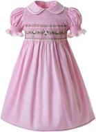 👗 stylish and charming pettigirl smocked dress - perfect for toddler girls' clothing! logo