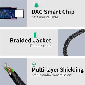 img 2 attached to COOYA USB C to 3.5mm Audio Jack Adapter: Compatible with Samsung S20 FE S21 5G, iPad Pro, Galaxy Note 20 10, Google Pixel 5, OnePlus 9 Pro, and more - Rose Gold