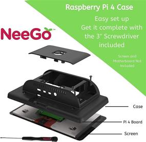 img 2 attached to Raspberry Pi 4 Touchscreen Display Case with 7-Inch Monitor: NeeGo