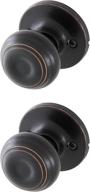 🔑 honeywell 8101403 classic passage door knob: elegant oil rubbed bronze design логотип