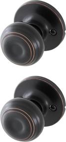 img 4 attached to 🔑 Honeywell 8101403 Classic Passage Door Knob: Elegant Oil Rubbed Bronze Design