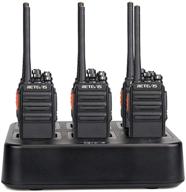 📻 6-pack of retevis h-777s walkie talkies long range, portable two-way radios with multi-gang charger, clear voice, hands-free communication, ideal for schools, warehouses, restaurants logo