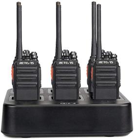 img 4 attached to 📻 6-Pack of Retevis H-777S Walkie Talkies Long Range, Portable Two-Way Radios with Multi-Gang Charger, Clear Voice, Hands-Free Communication, Ideal for Schools, Warehouses, Restaurants