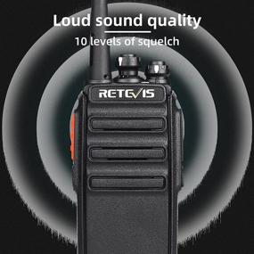 img 2 attached to 📻 6-Pack of Retevis H-777S Walkie Talkies Long Range, Portable Two-Way Radios with Multi-Gang Charger, Clear Voice, Hands-Free Communication, Ideal for Schools, Warehouses, Restaurants