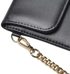 img 1 attached to 📱 Universal Mini Cell Phone Bag Pouch with 3 Credit Card Holder - SHANSHUI Crossbody Phone Purse, Compatible with iPhone SE and All Most Smartphones