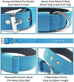 img 3 attached to 🐾 1.5-Inch Wide Heavy-Duty Tactical Dog Collar - Military-Grade Thick Nylon with Adjustable Metal D-Ring & Buckle - Ideal for Working, Training, and K9 Medium-Large Dogs