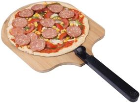 img 4 attached to 🍕 Fiery Chef Bamboo Pizza Peel: Foldable Handle, Easy Storage, 12x14 inch Blade, 22.7 inch Overall - Gourmet Luxury Pizza Paddle for Baking Homemade Pizza Bread