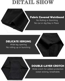 img 1 attached to 💃 Flattering Molasus Mid High Underwear Coverage Underpants for Women: Superior Comfort and Style in Women's Clothing