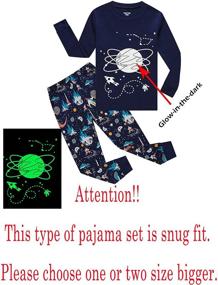 img 3 attached to 👕 100% Cotton Sleepwear: Family Feeling Kids & Toddler Boys Pajamas 2 Piece Pjs Set