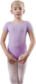 img 1 attached to YEEIC Girls Classic Sleeve Leotard