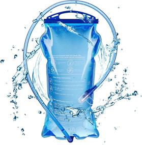 img 4 attached to TRIWONDER 1.5-2-3L Hydration Bladder: BPA Free Water Reservoir for Cycling, Hiking, Camping Backpacks