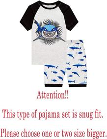 img 3 attached to 👕 Stay Cool and Comfy: Family Feeling Cotton Summer Boys' Pajamas