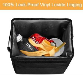 img 2 attached to 🚗 Mixigoo 12L Car Trash Bag with Lid, Large Capacity Car Trash Can Bin Featuring Leak-Proof Design and Storage Pockets (6L)