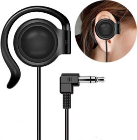 img 4 attached to 🎧 EXMAX Wired Single Headphones: 3.5mm Right-Side Earphone for EXD-101 ATG-100T Wireless Tour Guide Receiver Podcast Laptop MP3