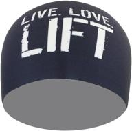 🖤 black bondi band headband - live love lift, one size | moisture wicking 4 logo