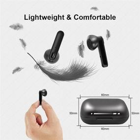 img 3 attached to 🎧 AMBW True Wireless Earbuds Bluetooth 5.0 Headphones - 30H Playtime, Hi-Fi Stereo, IPX5 Waterproof, Sweatproof, Built-in Mic - Ideal for Work, Running, Travel