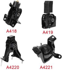 img 4 attached to ECCPP Engine Motor and Trans Mounts Set of 4 A4219 A4221 A4220 A4218 for Toyota Corolla 2003-2008, Matrix 2003-2006, Pontiac Vibe 2003-2008 1.8L