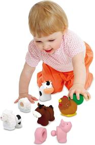 img 1 attached to 🐑 Melissa & Doug Pop Blocs Farm Animals - Educational Baby Toy with 10 Linkable Pieces