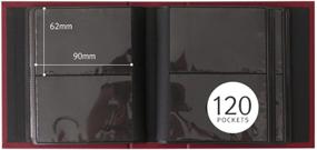 img 2 attached to 📸 Capturing Memories in Style: INDIGO Prism Photo Album for Mini Polaroid Fujifilm Instax Mini (Wine)