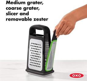 img 3 attached to 🧀 Enhanced OXO Good Grips Box Grater: With Removable Zester - Unbeatable Kitchen Tool!