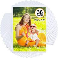 tebik 36 pack magnetic photo frame: display your 2.5x3.5 inch pictures with ease on refrigerators, office cabinets, and more logo