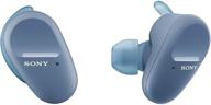 🎧 sony wf-sp800n blue truly wireless sports in-ear headphones: noise canceling, mic for phone calls, alexa control logo