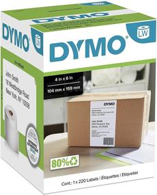 img 4 attached to 📦 DYMO LW Extra-Large Shipping Labels – 4'' x 6'', White – 2 Rolls of 220