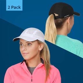 img 3 attached to TrailHeads Women's Race Day Performance Running Hat: Lightweight, Quick-Drying Sport Cap for Improved SEO