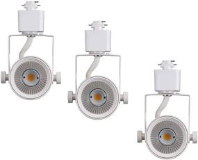 img 4 attached to 🌤️ Cloudy Bay Dimmable LED Track Light Head, CRI90+ 5000K Daylight, Tiltable Track Lighting Fixture, 40° Angle for Accent Retail, White Finish, Halo Type - 3 Pack