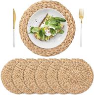 hand woven hyacinth tablemats: durable and resistant placemats for enhanced seo логотип