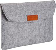 🖥️ light gray amazon basics 11 inch felt macbook laptop sleeve case: a secure and stylish protector for your device logo