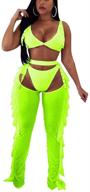 💃 yeshire women's seductive 2-piece set: sheer crop top and pants ensemble in mesh fabric, alluring backless jumpsuits for clubwear logo