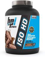 🍫 bpi sports iso hd – 100% whey protein isolates – muscle growth, recovery, weight loss, meal replacement – zero sugar, low carb, low calorie – chocolate brownie – 4.9 lb: ideal for men & women logo