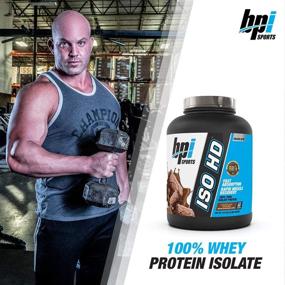 img 1 attached to 🍫 BPI Sports Iso HD – 100% Изолят сывороточного протеина – Рост мышц, восстановление, снижение веса, замена приема пищи – Без сахара, низкое содержание углеводов, низкое содержание калорий – Шоколадный брауни – 4,9 фунтов: Идеально для мужчин и женщин