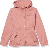 🧥 stylish and warm: pink platinum girls' fleece anorak for the perfect winter look logo