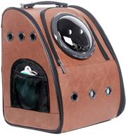 🐾 jahuite upgraded cat backpack: bubble space capsule dog carrier for hiking, traveling, and airline approved логотип